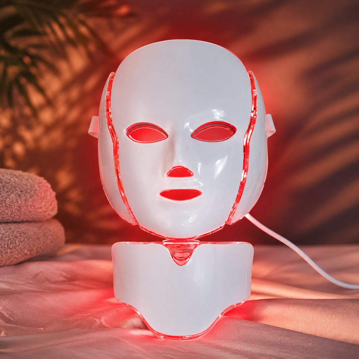Masque LED Visage Anti-Rides — Thérapie Lumineuse 7 Couleurs | MUVIA